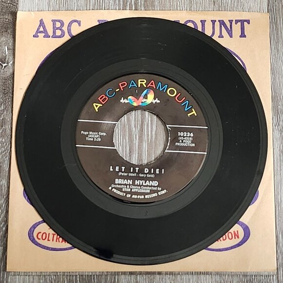 Brian Hyland Let Me Belong To You Let It Die 45RPM 7in ABC Records 10236 - Picture 3 of 6